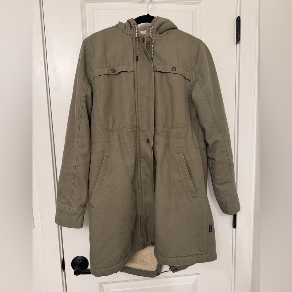 Patagonia Prairie Dawn Parka Coat Sherpa Sz M